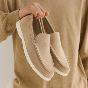 Men's Suede Slip-On Loafers